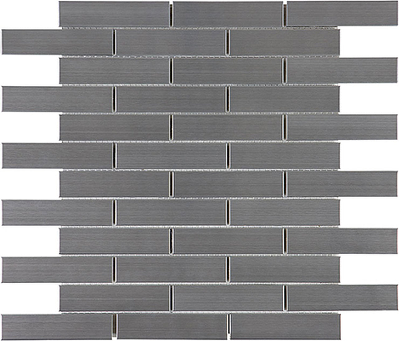 1 X 4 In Brick Stainless Steel Mosaic