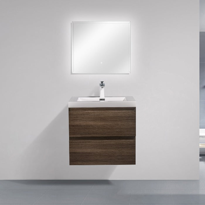 Artland Floating / Wall Mounted Bathroom Vanity With Acrylic Sink