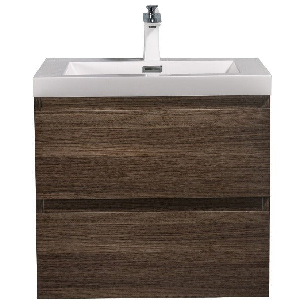 Artland Floating / Wall Mounted Bathroom Vanity With Acrylic Sink