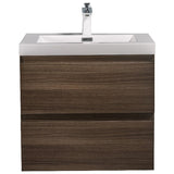 Artland Floating / Wall Mounted Bathroom Vanity With Acrylic Sink