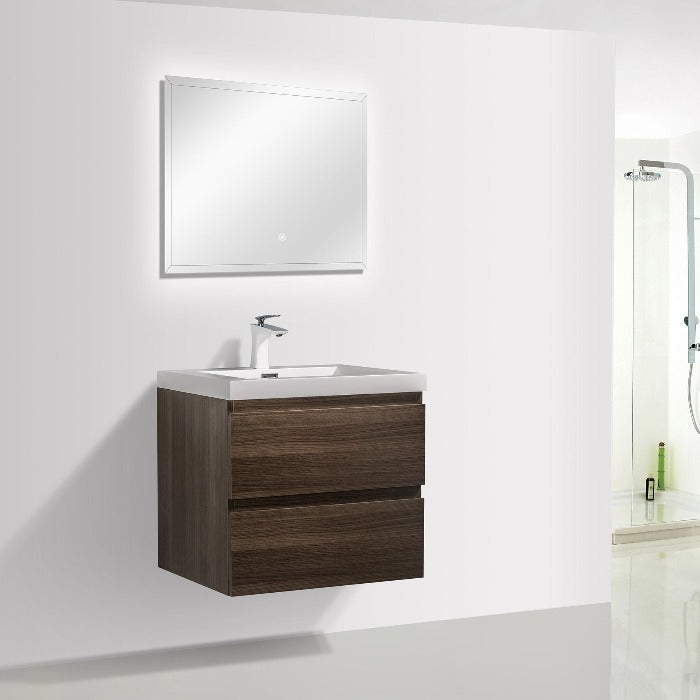 Artland Floating / Wall Mounted Bathroom Vanity With Acrylic Sink