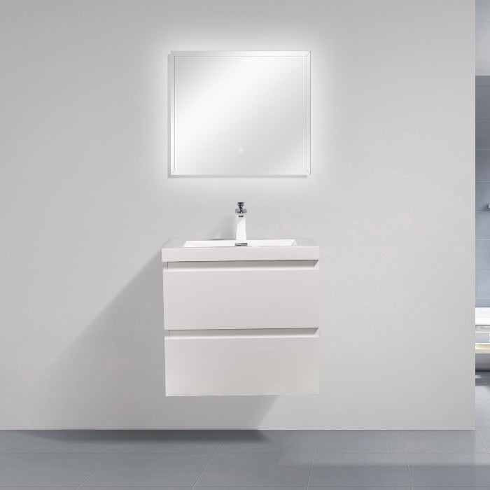 Artland Floating / Wall Mounted Bathroom Vanity With Acrylic Sink