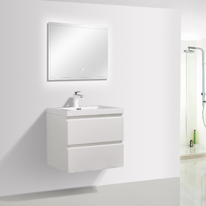 Artland Floating / Wall Mounted Bathroom Vanity With Acrylic Sink