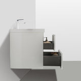 Artland Floating / Wall Mounted Bathroom Vanity With Acrylic Sink