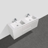 Artland Floating / Wall Mounted Bathroom Vanity With Acrylic Sink