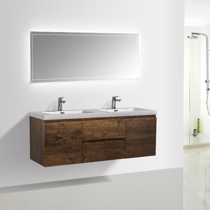 Artland Floating / Wall Mounted Bathroom Vanity With Acrylic Sink