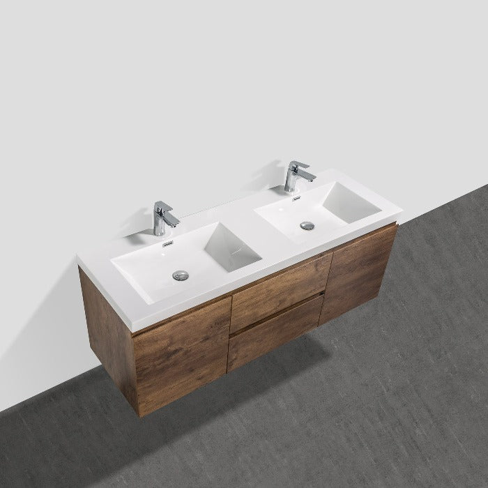 Artland Floating / Wall Mounted Bathroom Vanity With Acrylic Sink