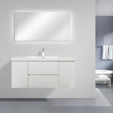 Artland Floating / Wall Mounted Bathroom Vanity With Acrylic Sink