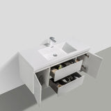 Artland Floating / Wall Mounted Bathroom Vanity With Acrylic Sink