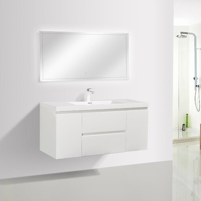 Artland Floating / Wall Mounted Bathroom Vanity With Acrylic Sink