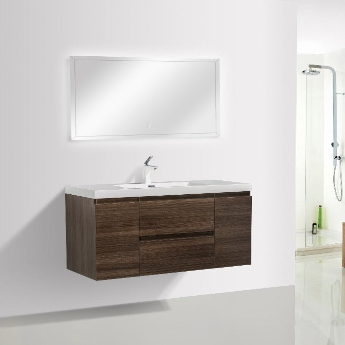 Artland Floating / Wall Mounted Bathroom Vanity With Acrylic Sink