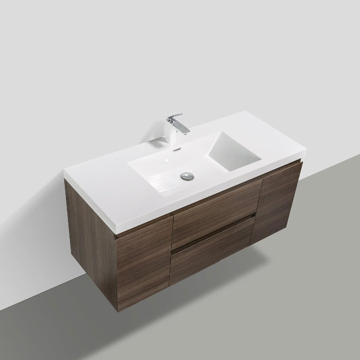 Artland Floating / Wall Mounted Bathroom Vanity With Acrylic Sink