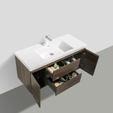 Artland Floating / Wall Mounted Bathroom Vanity With Acrylic Sink