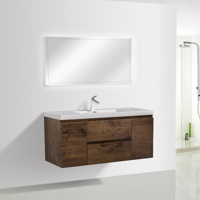 Artland Floating / Wall Mounted Bathroom Vanity With Acrylic Sink