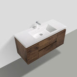 Artland Floating / Wall Mounted Bathroom Vanity With Acrylic Sink