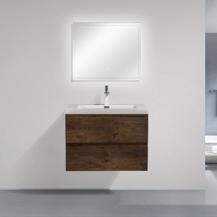 Artland Floating / Wall Mounted Bathroom Vanity With Acrylic Sink