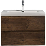 Artland Floating / Wall Mounted Bathroom Vanity With Acrylic Sink