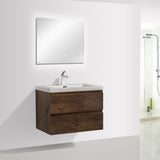 Artland Floating / Wall Mounted Bathroom Vanity With Acrylic Sink