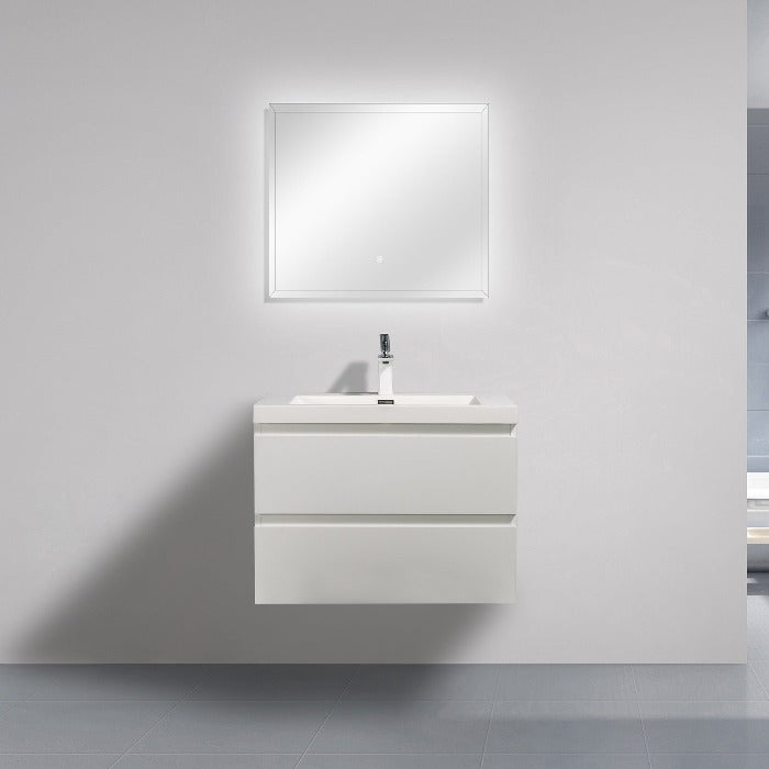 Artland Floating / Wall Mounted Bathroom Vanity With Acrylic Sink