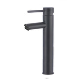 Single-Handle Single Hole Matte Black Bathroom Sink Faucet with 2 Pcs Hot & Cold 27.56 in. Hose