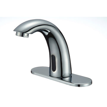 Single Hole Touchless bathroom Sink Faucet in Chrome Finish - cUPC Approved