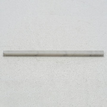 1/2 X 12 in. Carrara White Polished Marble Subway Brick Tile