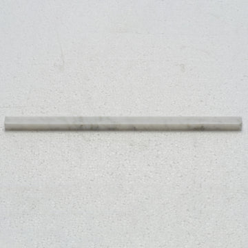 1/2 X 12 in. Carrara White Polished Marble Subway Brick Tile