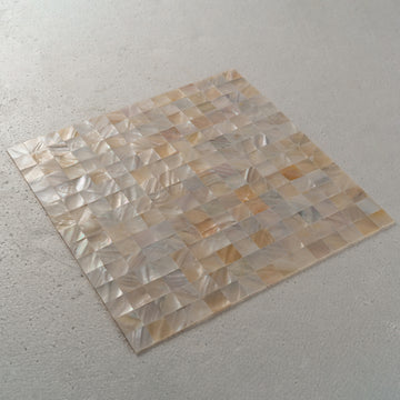11 X 12 in. Mother of Pearl Polished Square Mosaic Tile