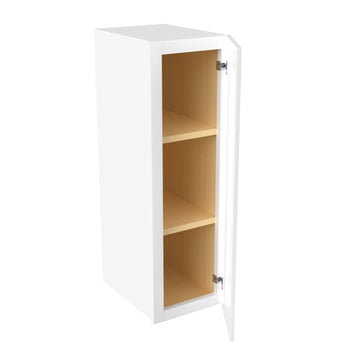 Elegant White - Single Door Wall Cabinet | 9"W x 30"H x 12"D