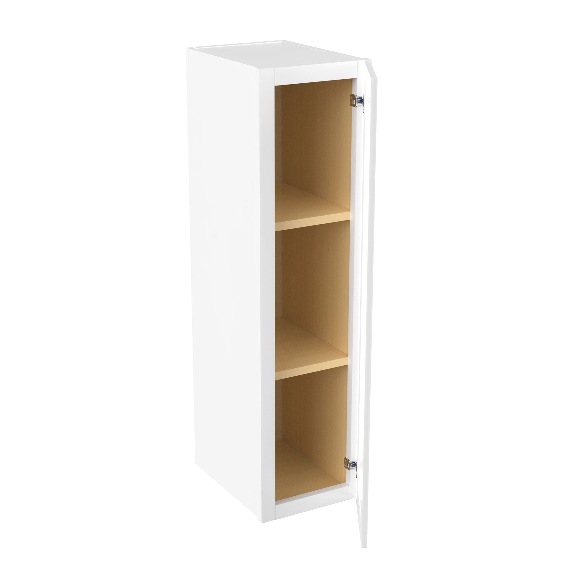 Elegant White - Single Door Wall Cabinet | 9"W x 36"H x 12"D