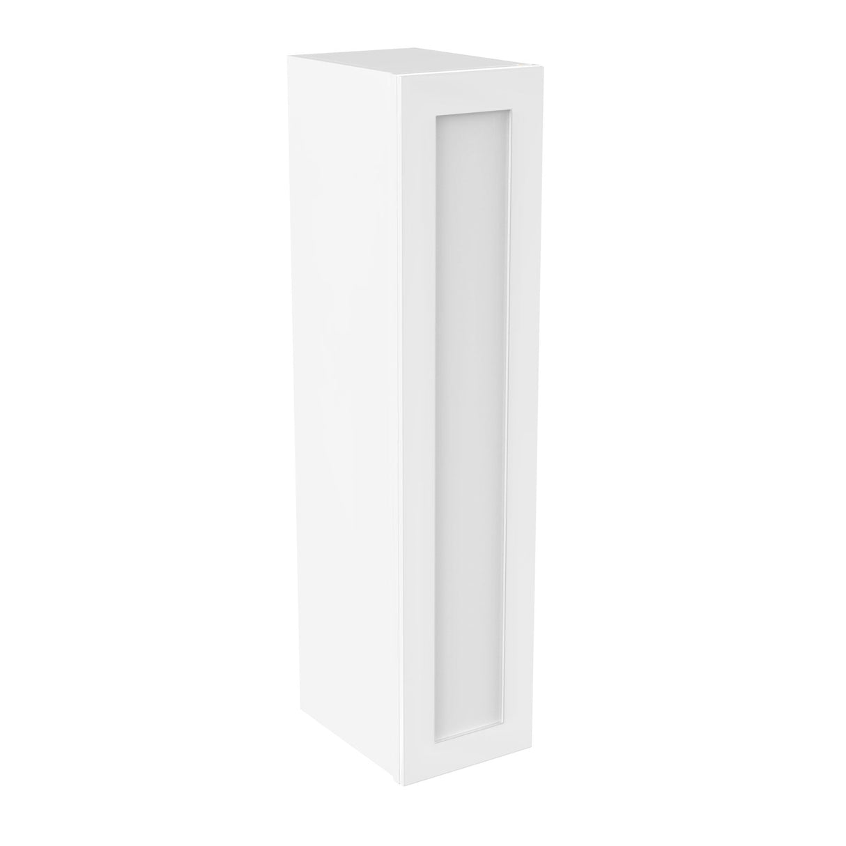 RTA - Elegant White - 42" High Single Door Wall Cabinet | 9"W x 42"H x 12"D