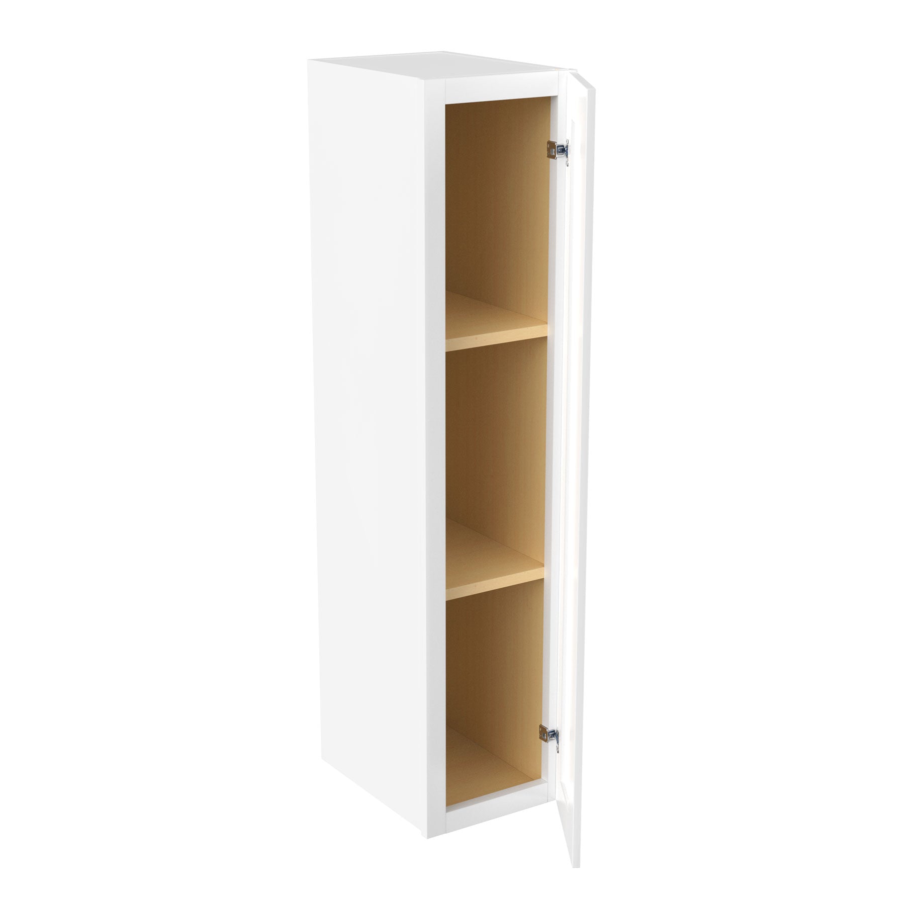 Elegant White - Single Door Wall Cabinet | 9"W x 42"H x 12"D