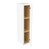 RTA - Elegant White - 42" High Single Door Wall Cabinet | 9"W x 42"H x 12"D