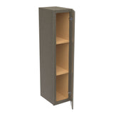 RTA - Elegant Smoky Grey - 42" High Single Door Wall Cabinet | 9"W x 42"H x 12"D