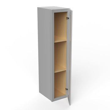 RTA - Elegant Dove - 42" High Single Door Wall Cabinet | 9"W x 42"H x 12"D