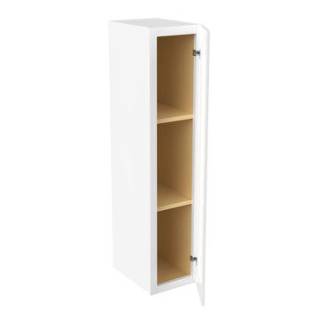 RTA - Fashion White - 42" High Single Door Wall Cabinet | 9"W x 42"H x 12"D