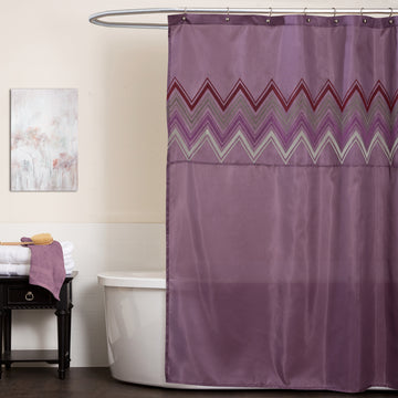Myra Purple Shower Curtain