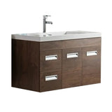 Alpha Floating / Wall Mounted Bathroom Vanity with Acrylic Sink