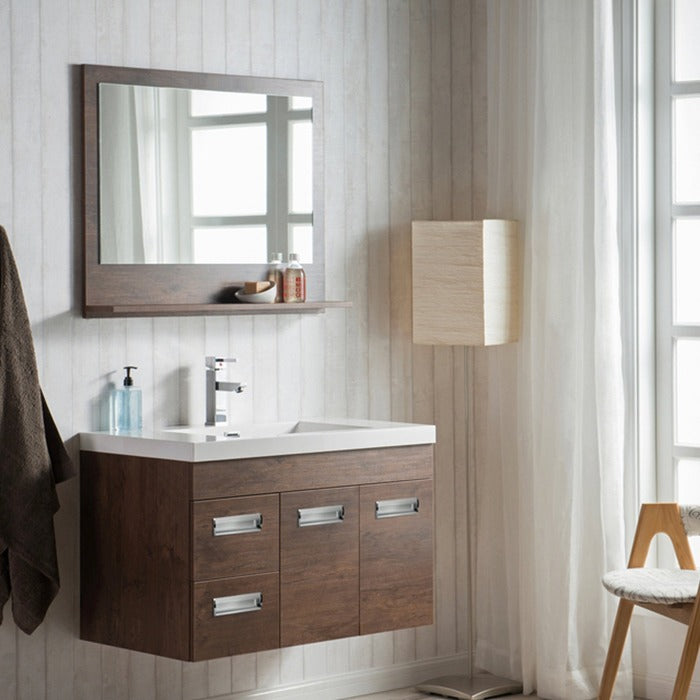 Alpha Floating / Wall Mounted Bathroom Vanity with Acrylic Sink