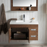 Alpha Floating / Wall Mounted Bathroom Vanity with Acrylic Sink