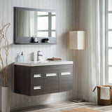 Alpha Floating / Wall Mounted Bathroom Vanity with Acrylic Sink