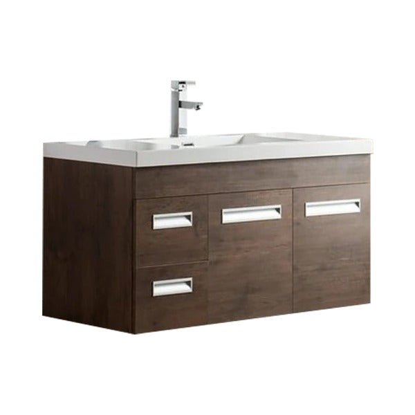 Alpha Floating / Wall Mounted Bathroom Vanity with Acrylic Sink