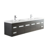 Alpha Floating / Wall Mounted Bathroom Vanity with Acrylic Sink