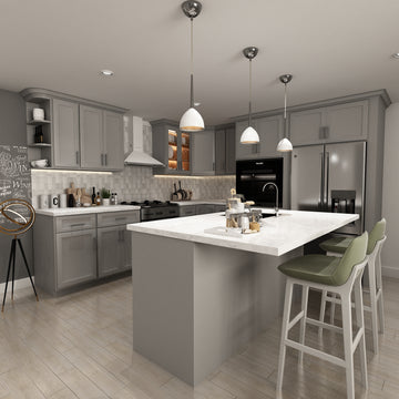 10x10 Kitchen Layout Design Aria Grey