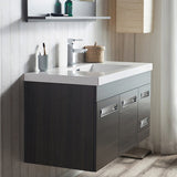 Alpha Floating / Wall Mounted Bathroom Vanity with Acrylic Sink