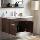 Alpha Floating / Wall Mounted Bathroom Vanity with Acrylic Sink