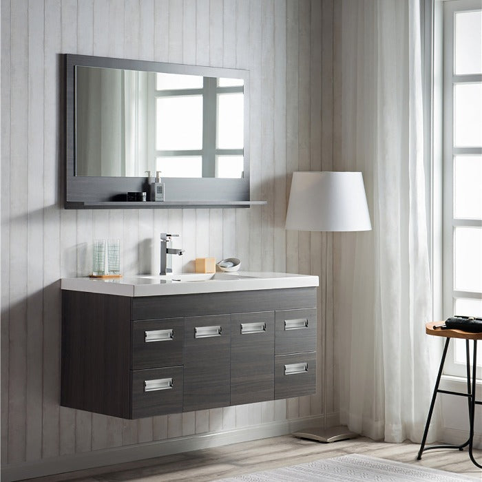 Alpha Floating / Wall Mounted Bathroom Vanity with Acrylic Sink