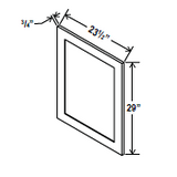 Vanity Base Decorative Door Panel - 20 1/2"W x 29"H x 3/4"D - Aspen White - RTA