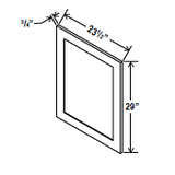 Vanity Base Decorative Door Panel - 20 1/2"W x 29"H x 3/4"D - Aria Shaker Espresso