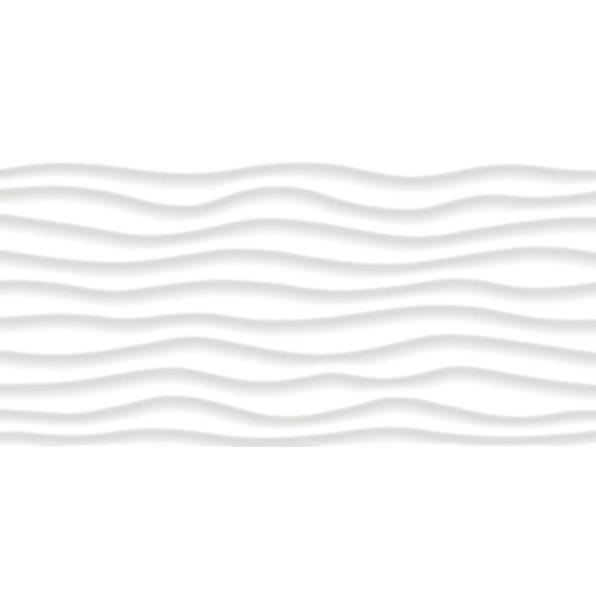 12 x 24 in. Linea White Oblique Glossy Rectified Glazed Ceramic Wall Tile